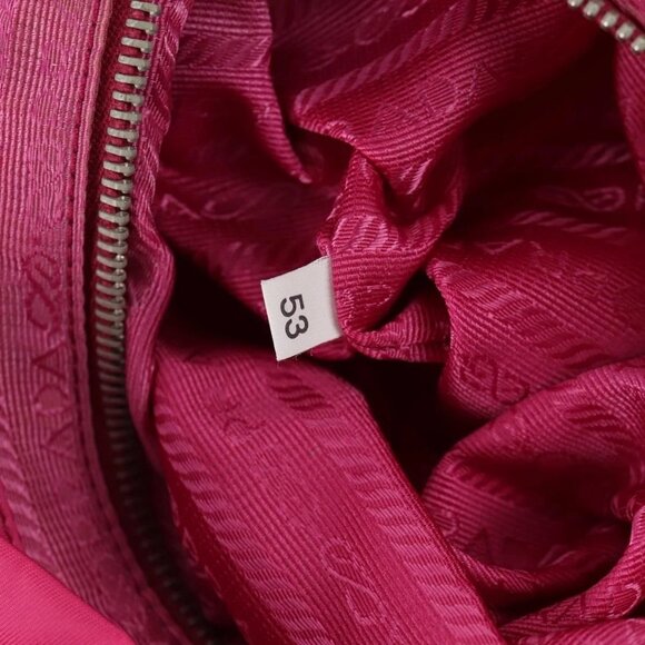 PRADA Backpack Nylon Pink Silver Auth 143599V - Picture 12 of 16